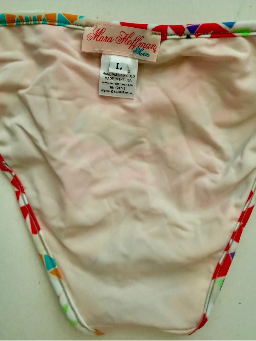 Mara Hoffman Neon Geometric Print Bikini. Size Large. New w/tags! - Picture 8 of 8